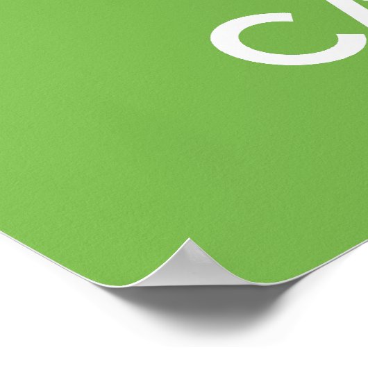 Houd kalm en eet de Poster van het Snoep Druk (Hoek)