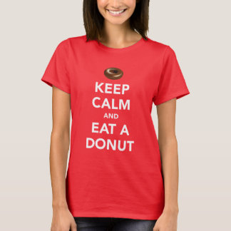 Houd kalm en eet een t-shirt donut (aanpasbaar)