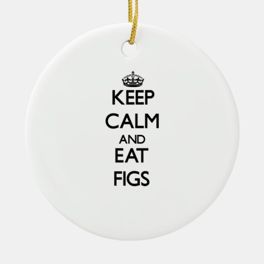 Houd kalm en eet Figuren Keramisch Ornament (Voorkant)
