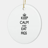 Houd kalm en eet Figuren Keramisch Ornament (Links)