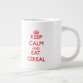 Houd kalm en eet granen grote koffiekop (Rechts)