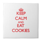 Houd kalm en eet Koekjes Tegeltje (Voorkant)