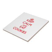 Houd kalm en eet Koekjes Tegeltje (Zijkant)