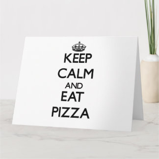 Houd kalm en eet Pizza op Kaart