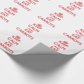 Houd kalm en eet Wortelen Cadeaupapier (Hoek)