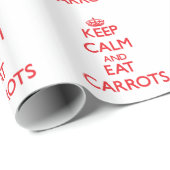 Houd kalm en eet Wortelen Cadeaupapier (Rol Hoek)