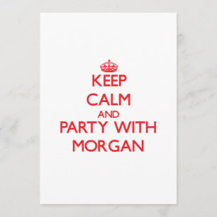 Houd kalm en feest met Morgan Kaart