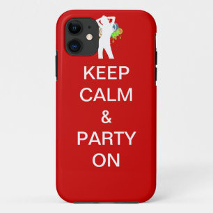 Houd kalm en feest op Case-Mate iPhone case