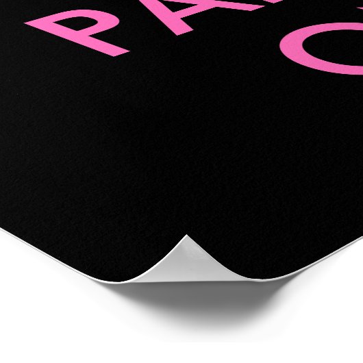 Houd kalm en feest op Poster | (Hoek)