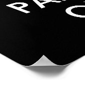 Houd kalm en feest op Poster (Hoek)