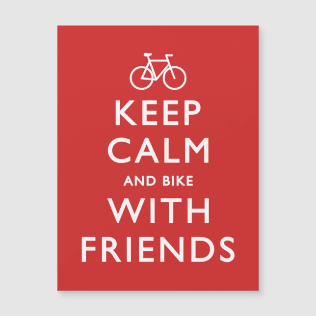 Houd kalm en fiets met vrienden (Voorkant)
