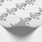 Houd kalm en focus op Neon Cadeaupapier (Hoek)