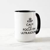 Houd kalm en focus op Ultrasound Mok (Voorkant rechts)