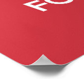 Houd kalm en Fondue op de Druk van het Poster (Hoek)