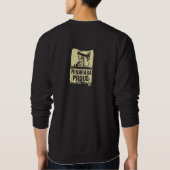 Houd kalm en Frack aan. Sinds 1947.  (Zwart) Trui (Achterkant)