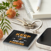 Houd kalm en ga de Klassieke Ronde S van de Muisma Sleutelhanger (Voorkant Rechts)