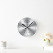 Houd kalm en ga door met het gecrafte glans ronde klok (Huis)