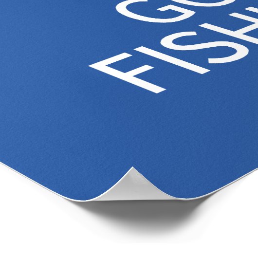 Houd kalm en ga Gevist poster (Hoek)