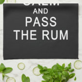 Houd kalm en geef de handdoek van de Rum over (Gevouwen)