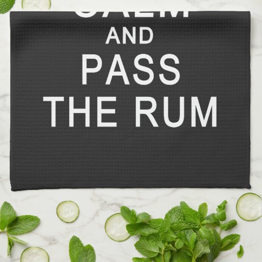 Houd kalm en geef de handdoek van de Rum over (Gevouwen)