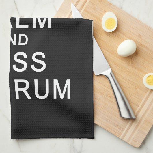 Houd kalm en geef de handdoek van de Rum over (Quarter Fold)