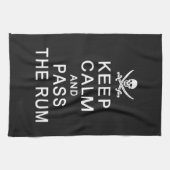 Houd kalm en geef de handdoek van de Rum over (Horizontaal)