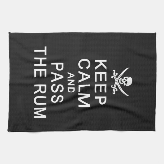 Houd kalm en geef de handdoek van de Rum over (Horizontaal)