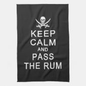 Houd kalm en geef de handdoek van de Rum over (Verticaal)