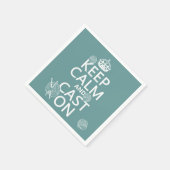 Houd kalm en Gegoten - alle kleuren Servetten (Hoek)