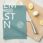 Houd kalm en Gegoten - alle kleuren Theedoek (Quarter Fold)