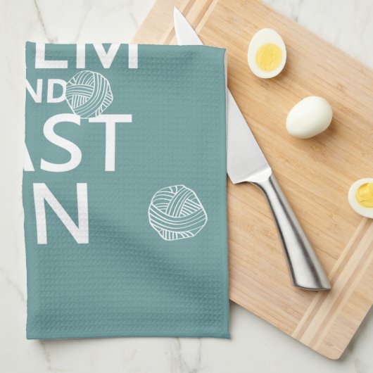 Houd kalm en Gegoten - alle kleuren Theedoek (Quarter Fold)