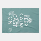 Houd kalm en Gegoten - alle kleuren Theedoek (Horizontaal)