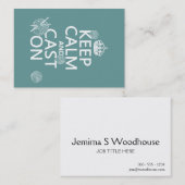 Houd kalm en Gegoten - alle kleuren Visitekaartje (Voorkant / Achterkant)