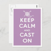 Houd kalm en gegoten op Briefkaart (Voorkant / Achterkant)