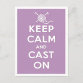 Houd kalm en gegoten op Briefkaart (Voorkant)