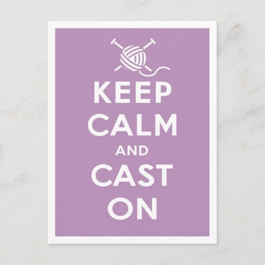 Houd kalm en gegoten op Briefkaart (Voorkant)