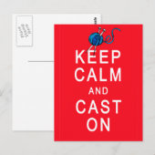 Houd kalm en gegoten op T-shirt of cadeau Briefkaart (Voorkant / Achterkant)