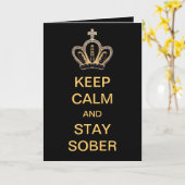 Houd Kalm en Gematigd Verblijf Kaart (Gele Bloem)