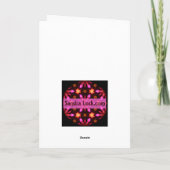 Houd Kalm en geniet van Kerstkaart Feestdagen Kaart (Achterkant)