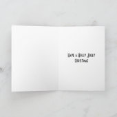 Houd Kalm en geniet van Kerstkaart Feestdagen Kaart (Binnen)