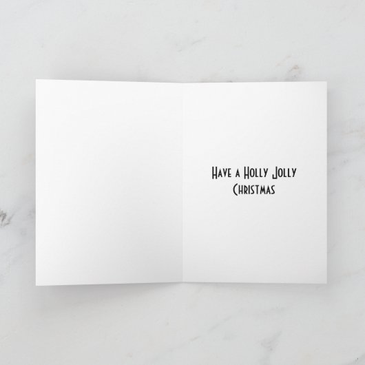 Houd Kalm en geniet van Kerstkaart Feestdagen Kaart (Binnen)