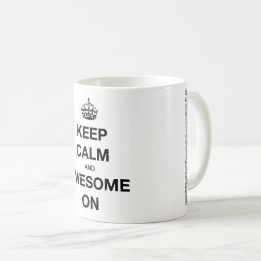 Houd kalm en Geweldige op Mok (Voorkant rechts)