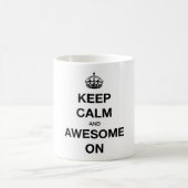 Houd kalm en Geweldige op Mok (Center)