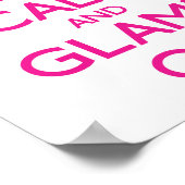 Houd kalm en gloed aan poster (Hoek)