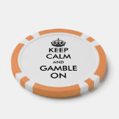 Houd kalm en gok op aangepaste casino poker chips (Enkel)