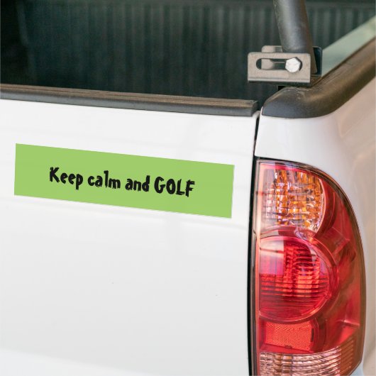 Houd kalm en GOLF Citaat Bumpersticker (Op Truck)