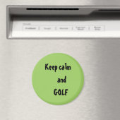 Houd kalm en GOLF Citaat Magneet (Insitu (Vaatwasser))