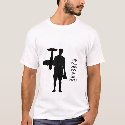 Houd kalm en haal de artikelen op t-shirt (Voorkant)