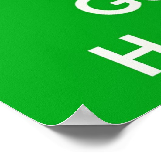 Houd kalm en haal gezond Poster (Hoek)