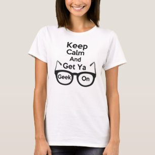Houd kalm en haal uw laptop op Baby Doll T-Shirt